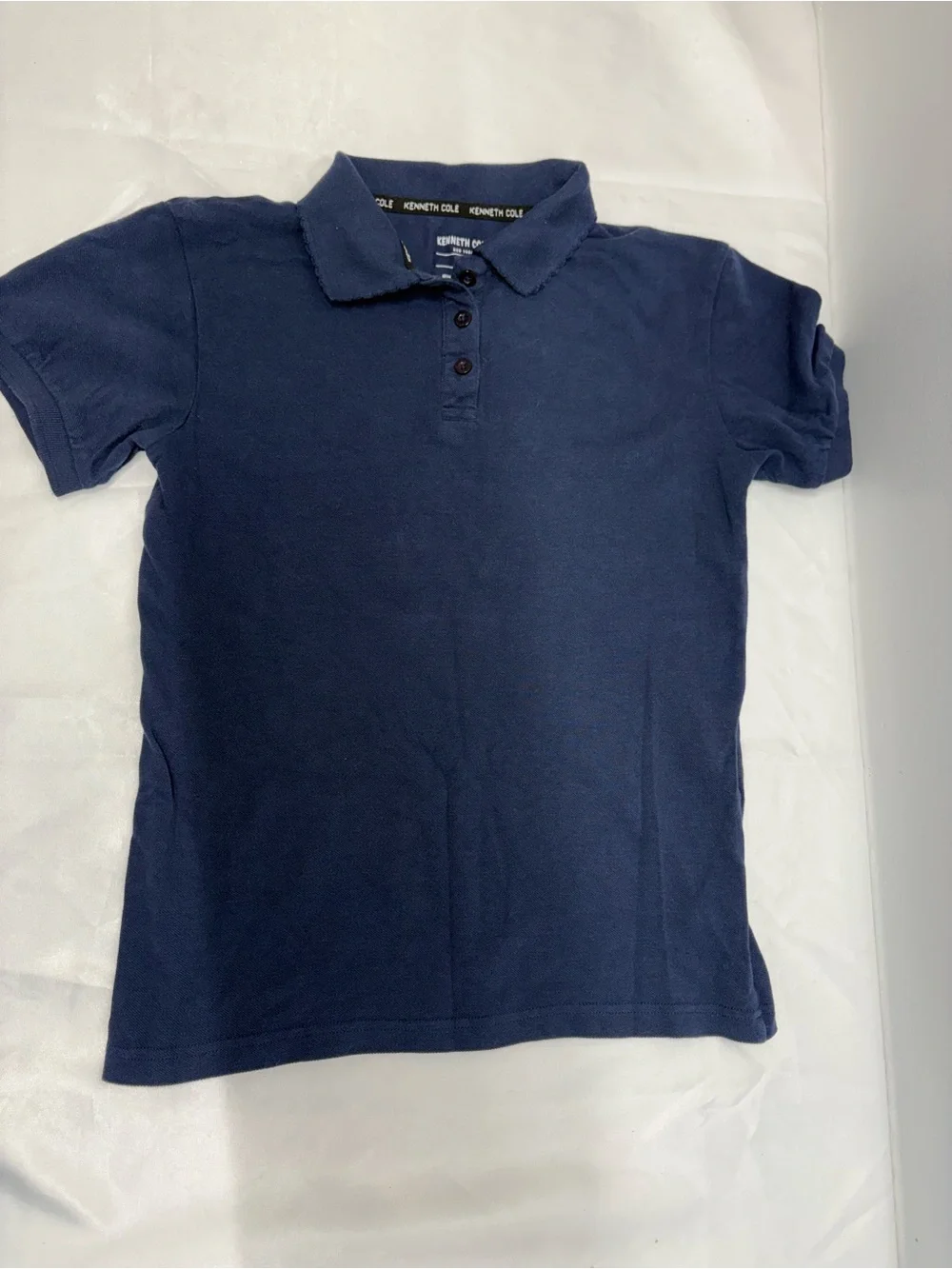 Kenneth Cole Kids Navy Polo Shirt school uniform girls size 14 (large)